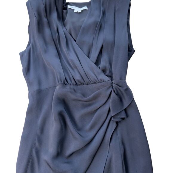 Veronica Beard Clarissa Draped Ruffle Satin Dress Size 6 - Picture 6 of 8